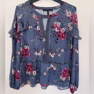 White House Black Market Floral Top
